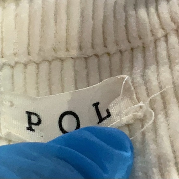 POL Cream Utility Jacket , 100% Cotton Size Medium Frayed Hem - Picture 5 of 6